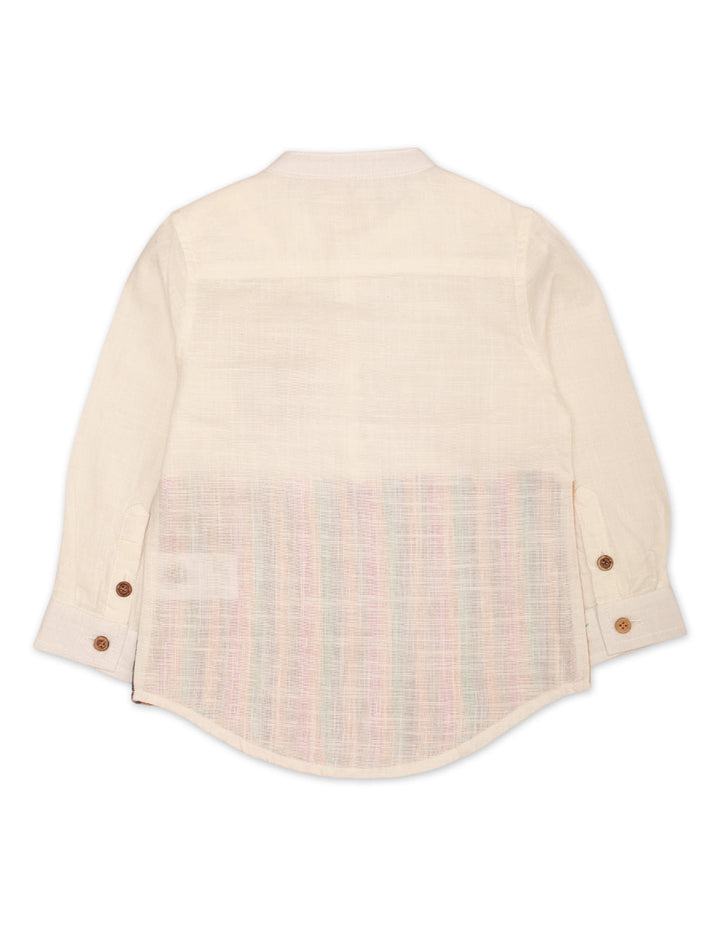 Zubaida's Full Sleeves Shirt with Multicolor Stripes