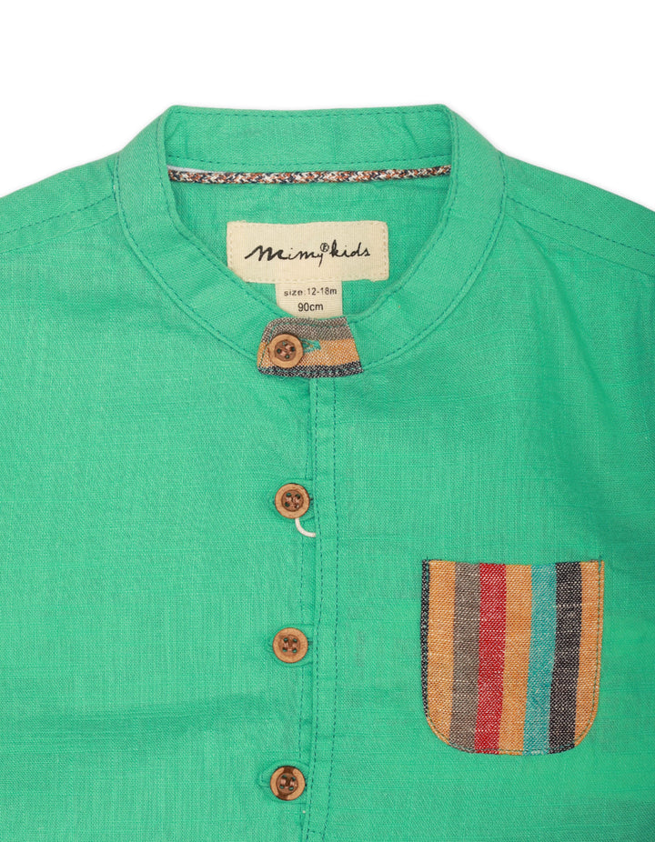 Zubaida's Full Sleeves Shirt with Multicolor Stripes