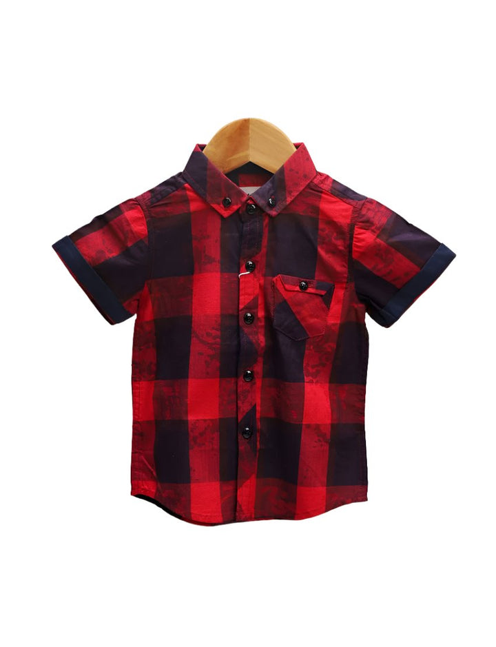 Zubaida's Shirt Red & Black Check