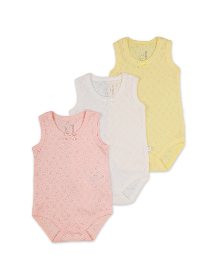 Body Suit for Girls - Multi- Pack of 3