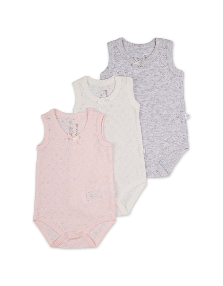 Body Suit for Girls - Multi- Pack of 3