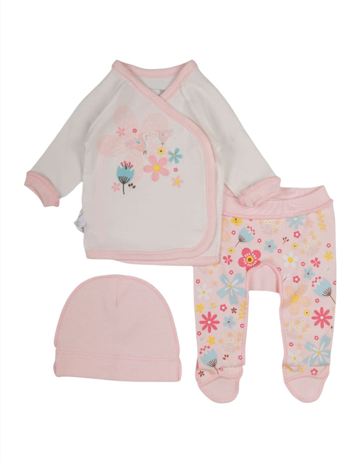 Suit Set for Girls with Floral Theme