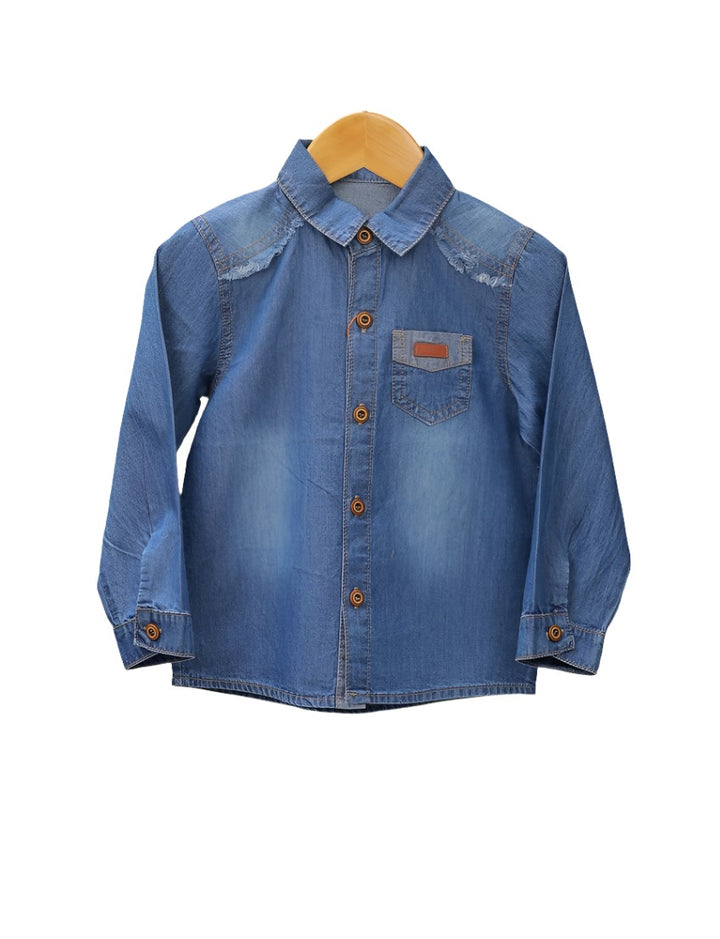 Denim Shirt Faded Style for Boys