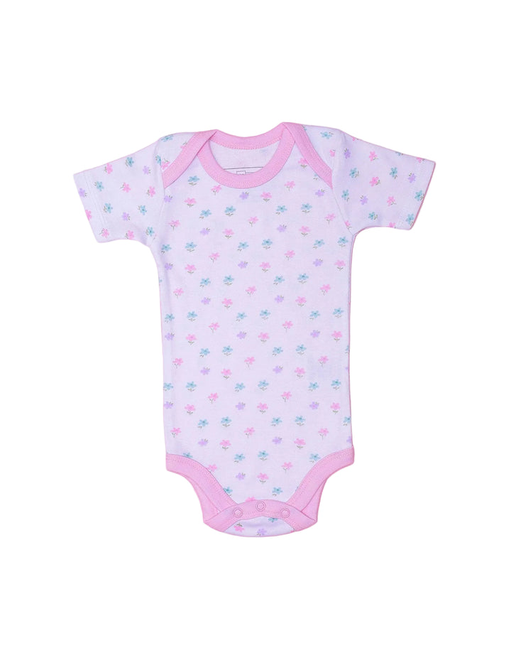 Infant Baby Girls Body Suits Pack of 3 Bambies Floral Pink at Zubaidas - Zubaidas Official™