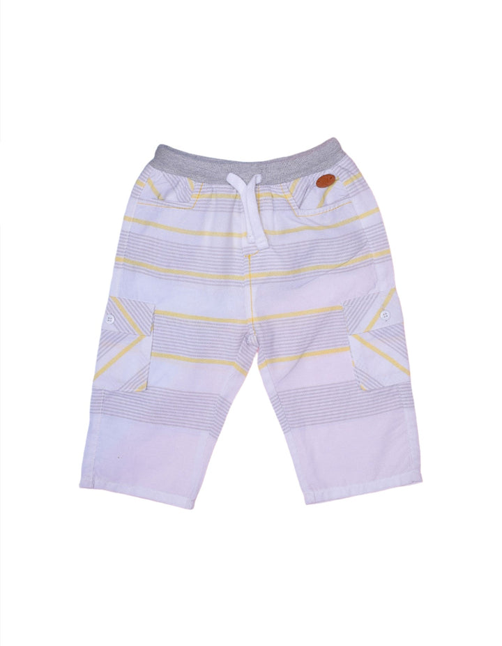 Bermuda Shorts with Gray Waistband for Boys