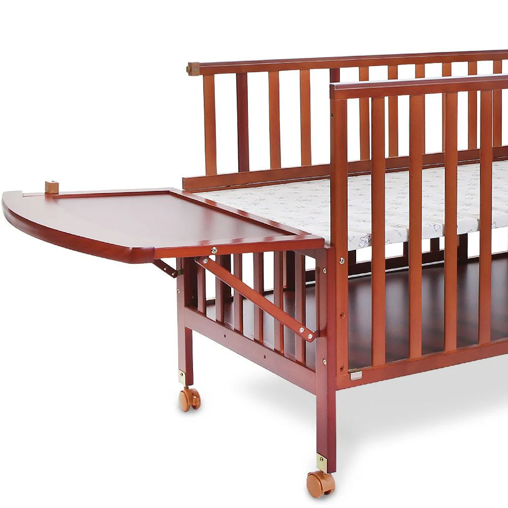 Zubaida's Tinnies Wooden Cot Brown T902-021