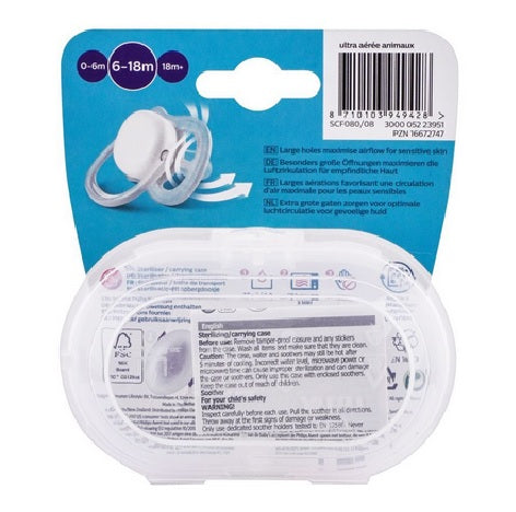 Philips Avent Ultra Air 6-18M Pacifier (SCF080/08)