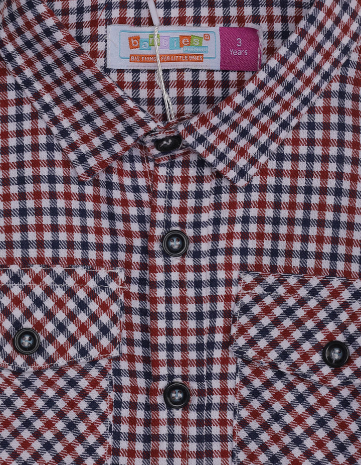 Zubaida's Full Sleeves Double Pocket Classic Plaid Shirt - Zubaidas Official™