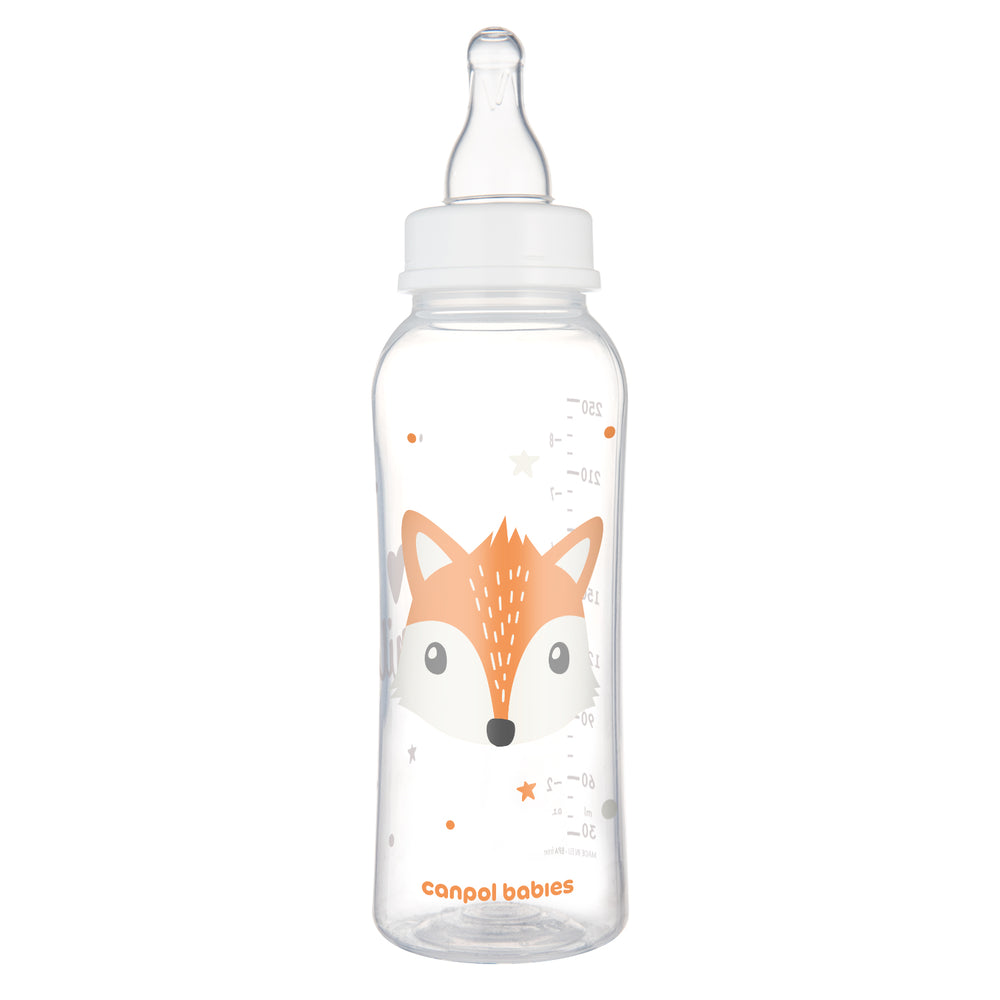 Zubaida's Canpol babies Standard Narrow Neck Bottle 250ml CUTE ANIMALS - 11/841 - Zubaidas Official™