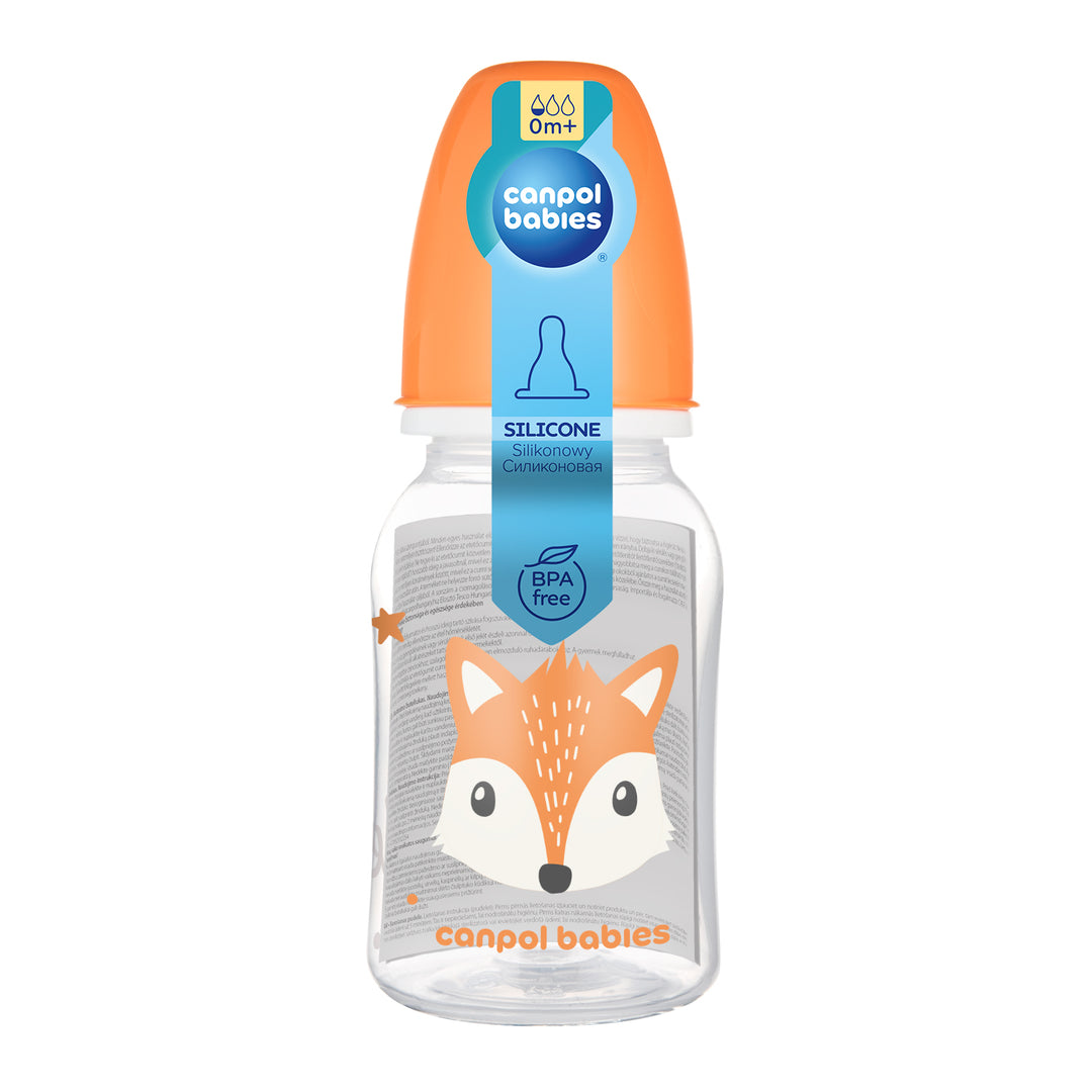 Zubaida's Canpol babies Standard Narrow Neck Bottle 120ml CUTE ANIMALS - 11/851 - Zubaidas Official™