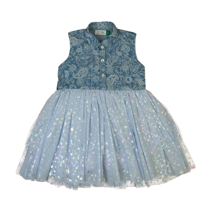 Zubaida's Denim and Tulle Dress