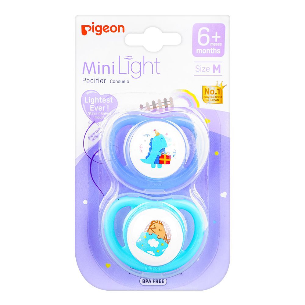 Zubaida's Pigeon Pacifier Pk-2 (M) - Dino Birthday & Hedgehog - N79929 - Zubaidas Official™