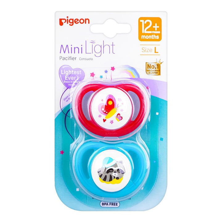 Zubaida's Pigeon Pacifier Pk-2 (L) - Butterfly & Raccoon - N79933