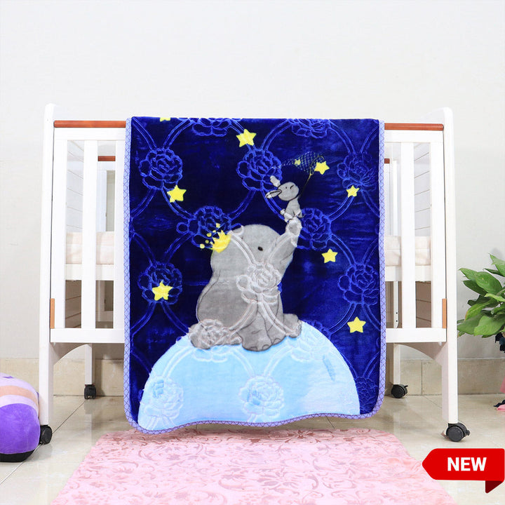 Kitten Cot Cloudy Baby Blanket Starlit