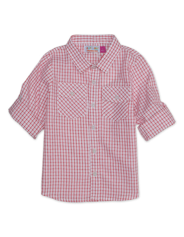 Zubaida's Full Sleeves Double Pocket Classic Plaid Shirt - Zubaidas Official™