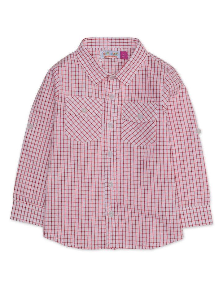 Zubaida's Full Sleeves Double Pocket Classic Plaid Shirt - Zubaidas Official™