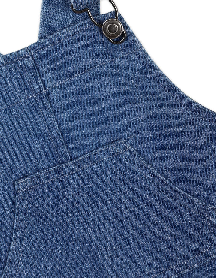 2 Pieces Dungaree Winter Suit Sets Bambies Denim Blue and Cream at Zubaidas - Pakistan’s No 1 and most trusted baby and kids store for over 50 years