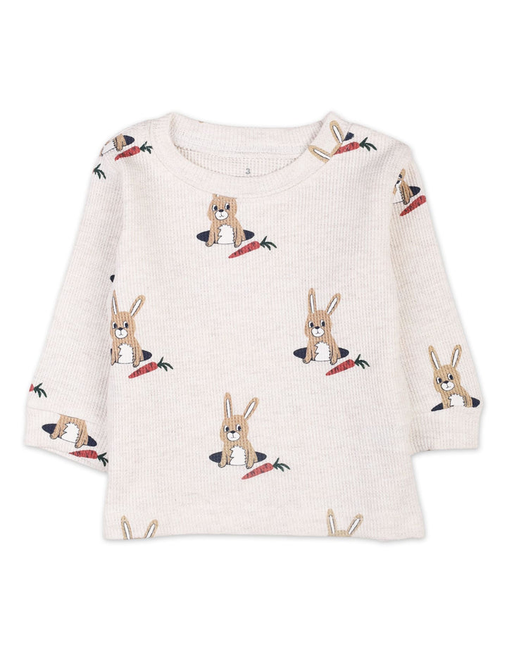 2 Pieces Dungaree Winter Suit Sets Bambies Denim Blue and Cream at Zubaidas - Pakistan’s No. 1 and most trusted baby and kids store for over 50 years