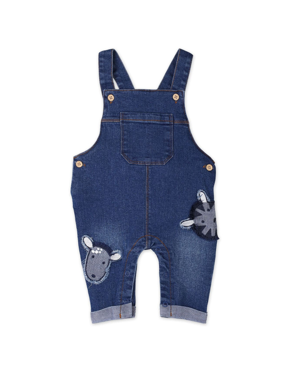 2 Pieces Dungaree Winter Suit Sets Bambies Denim Blue at Zubaidas Pakistan
