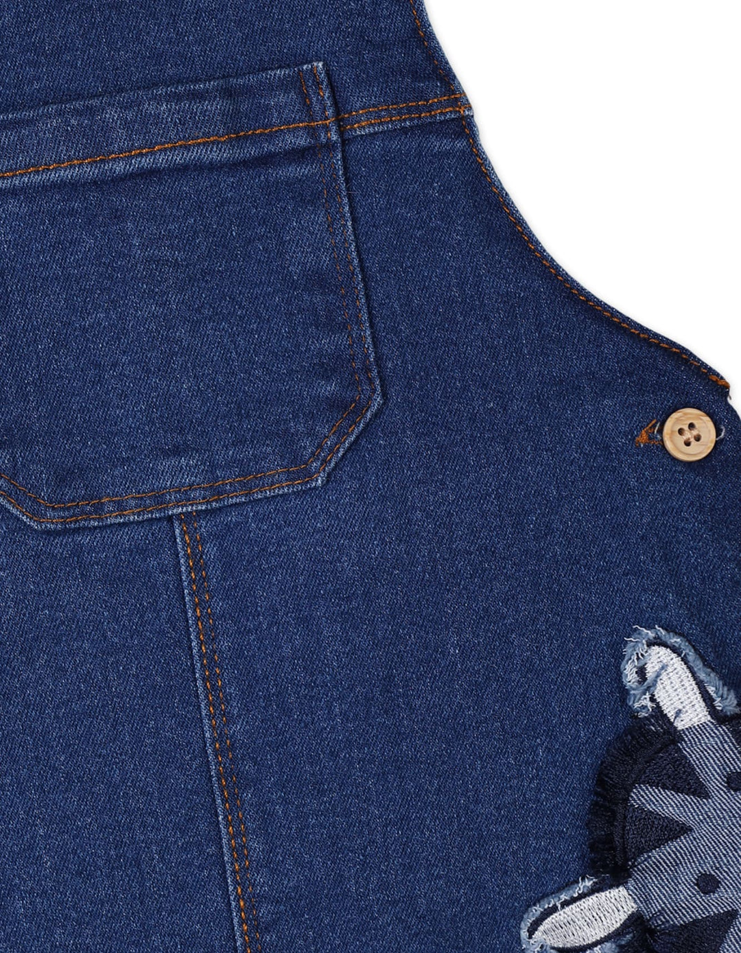 2 Pieces Dungaree Winter Suit Sets Bambies Denim Blue at Zubaidas - Pakistan’s No 1 and most trusted baby and kids store for over 50 years