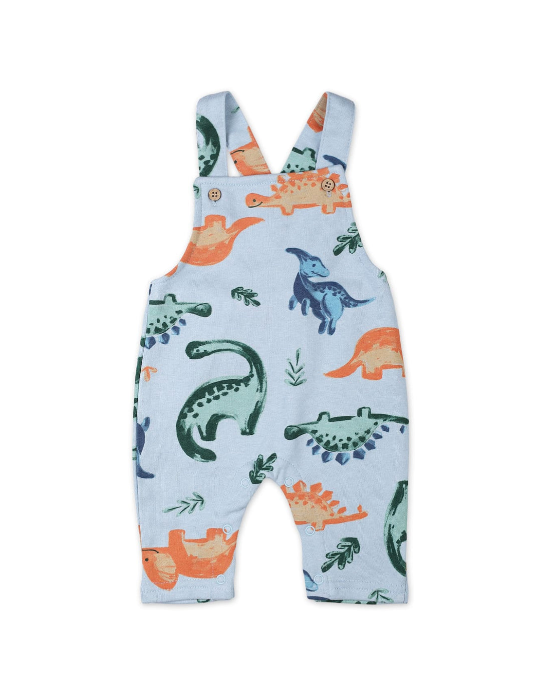 2 Pieces Dungaree Winter Suit Sets Bambies Dinosaur Blue at Zubaidas Pakistan