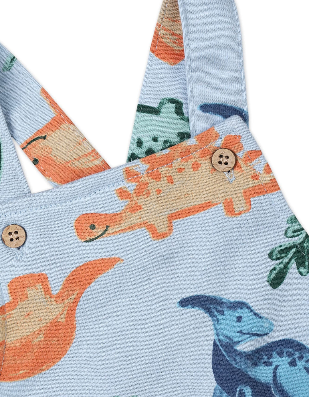 2 Pieces Dungaree Winter Suit Sets Bambies Dinosaur Blue at Zubaidas - Pakistan’s No 1 and most trusted baby and kids store for over 50 years