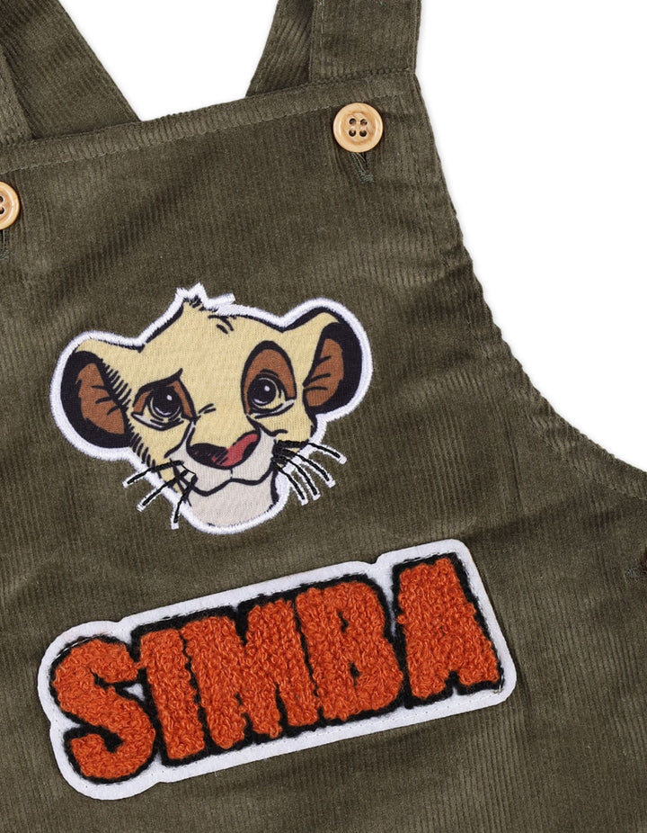 2 Pieces Dungaree Winter Suit Sets Bambies The Lion King Olive and White at Zubaidas - Pakistan's No. 1 and most trusted baby and kids store for over 50 years
