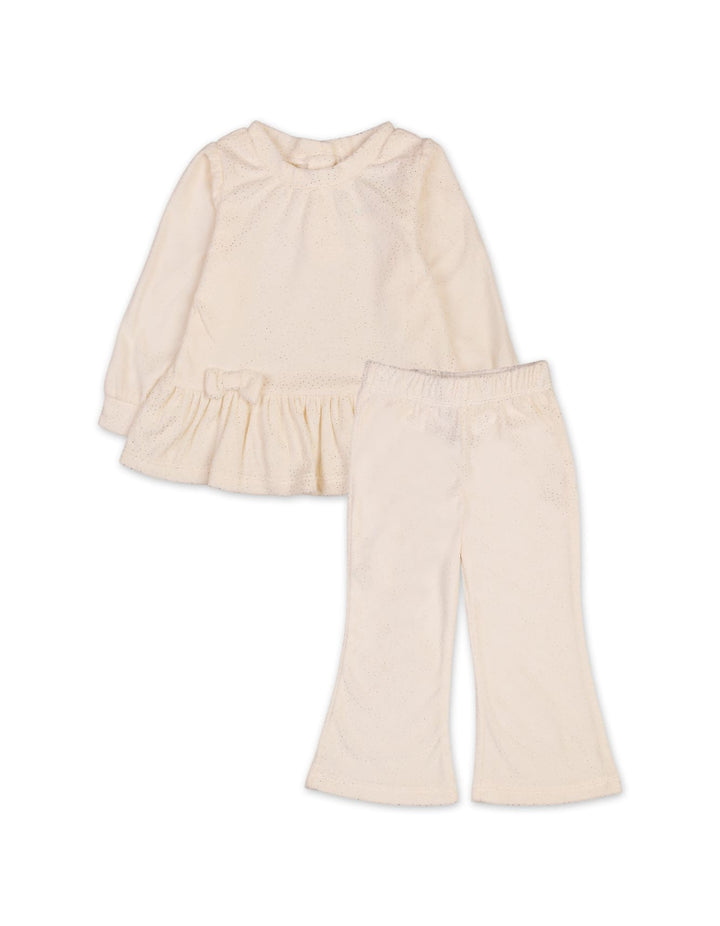 2 Pieces Winter Co Ords Sets Bambies Glitter Cream at Zubaidas