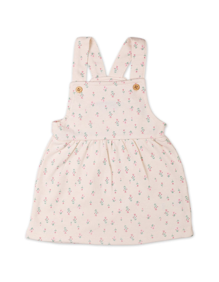 2 Pieces Winter Pinafore Dress Set Bambies Pink and Cream at Zubaidas Pakistan