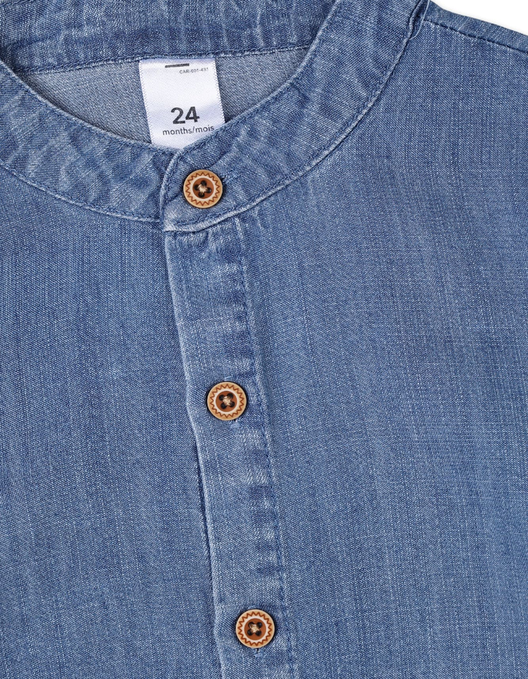 2 Pieces Winter Suit Sets Bambies Blue and Beige at Zubaidas Pakistan