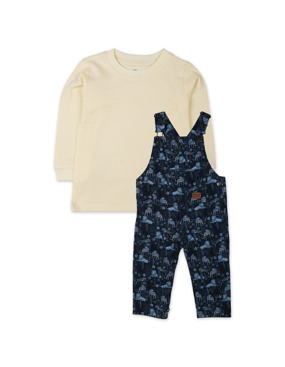 Baby Boys Winter Suit Sets Bambies Dungaree Animals Navy at Zubaidas