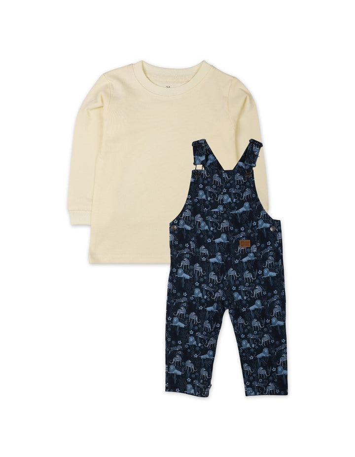 Baby Boys Winter Suit Sets Bambies Dungaree Animals Navy at Zubaidas