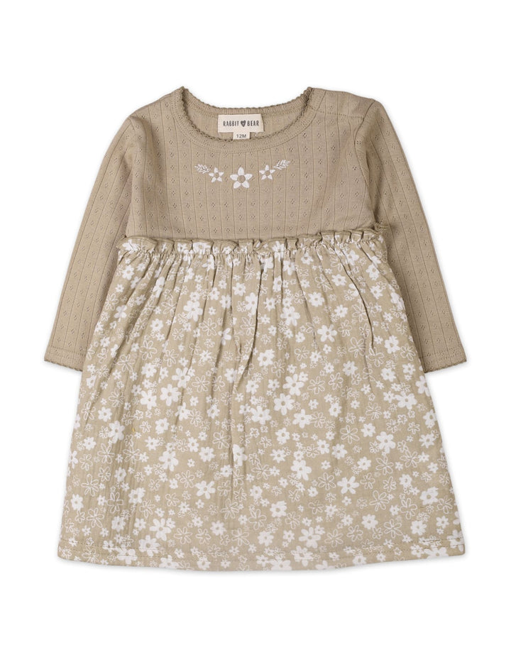 2 Pieces Winter Suit Sets Bambies Floral Beige at Zubaidas Pakistan