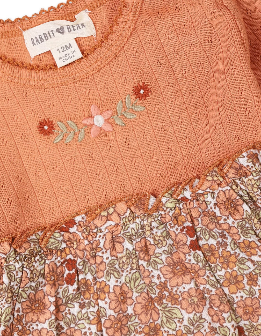 2 Pieces Winter Suit Sets Bambies Floral Peach at Zubaidas - Pakistan’s No 1 and most trusted baby and kids store for over 50 years