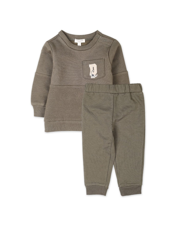 2 Pieces Winter Suit Sets Bambies Olive Green at Zubaidas