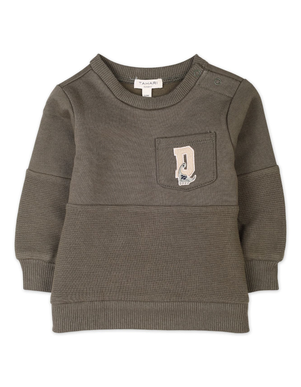 2 Pieces Winter Suit Sets Bambies Olive Green at Zubaidas Pakistan