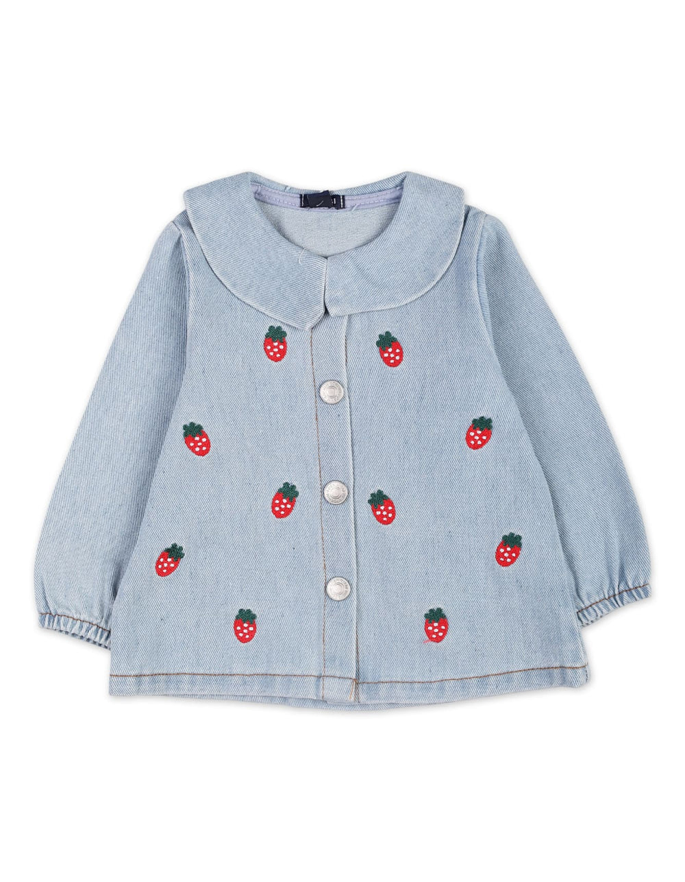 2 Pieces Winter Suit Sets Bambies Strawberries Denim at Zubaidas Pakistan