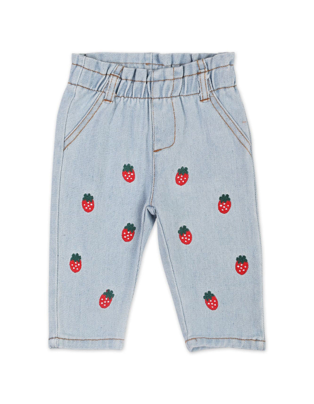 2 Pieces Winter Suit Sets Bambies Strawberries Denim at Zubaidas Official Pakistan