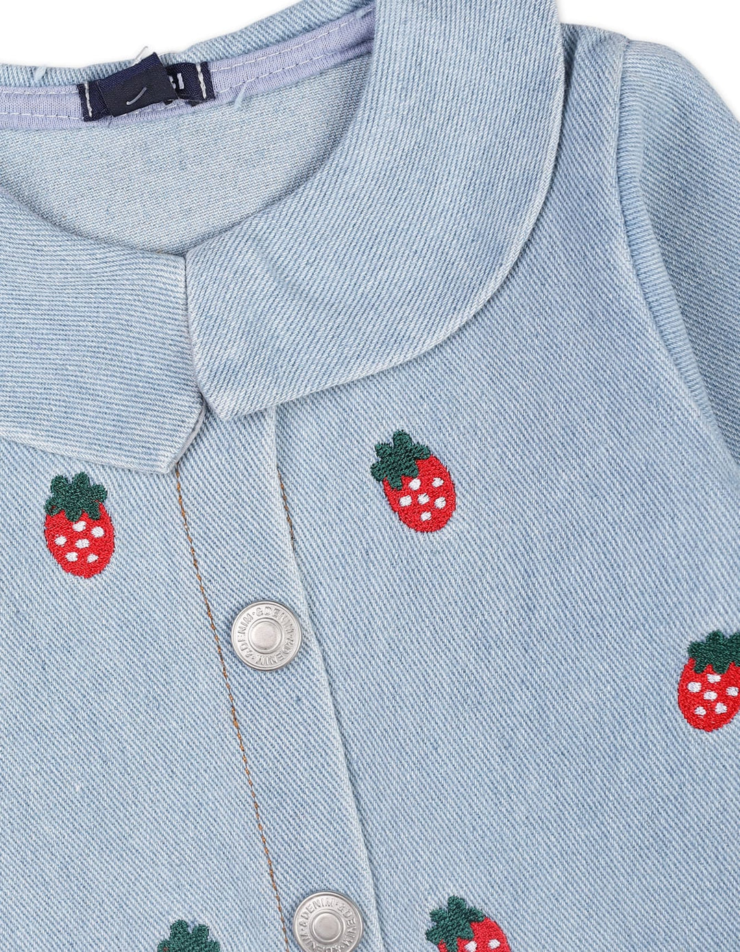 2 Pieces Winter Suit Sets Bambies Strawberries Denim at Zubaidas - Pakistan’s No 1 and most trusted baby and kids store serving Pakistani Parents for over 50 years