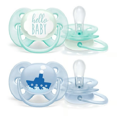 Philips Avent 0-6M Ultra Soft Pacifier (SCF222/01)