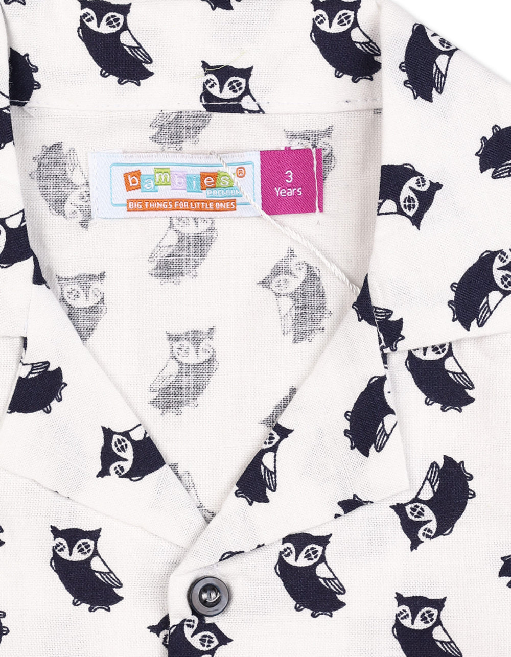 Zubaida's Vibrant "Wise Owls" Button-Down Shirt - Zubaidas Official™