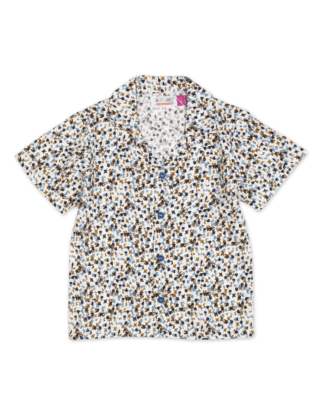 Zubaida's Vibrant "Petal Pattern" Short-Sleeve Shirt - Zubaidas Official™