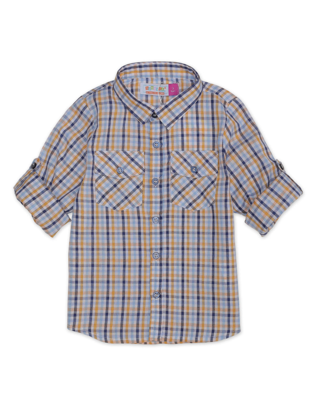 Zubaida's Full Sleeves Double Pocket Classic Plaid Shirt - Zubaidas Official™