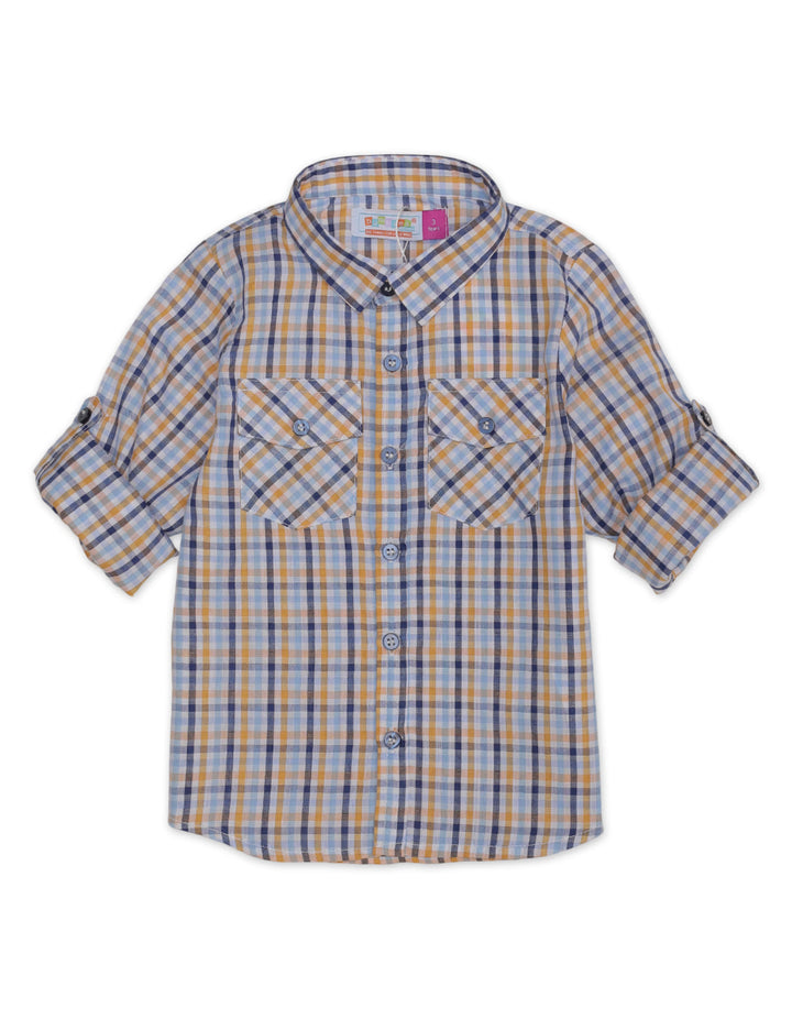 Zubaida's Full Sleeves Double Pocket Classic Plaid Shirt - Zubaidas Official™