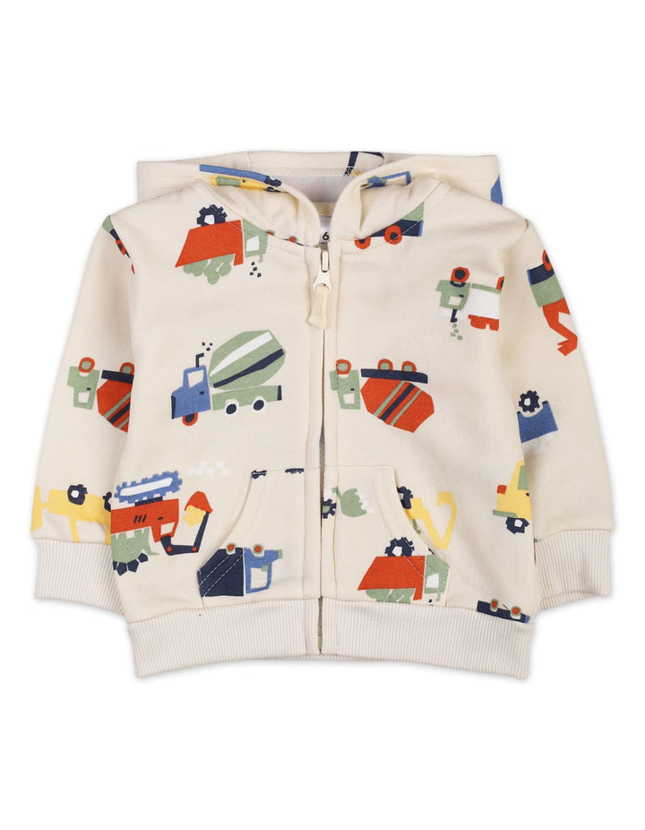 3 Pieces Children Winter Clothes Bambies Green and Cream at Zubaidas Pakistan