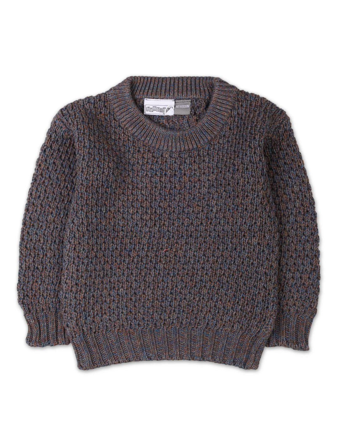 3 Pieces Newborn Knitted Winter Suit Set Bambies Charcoal at Zubaidas Pakistan