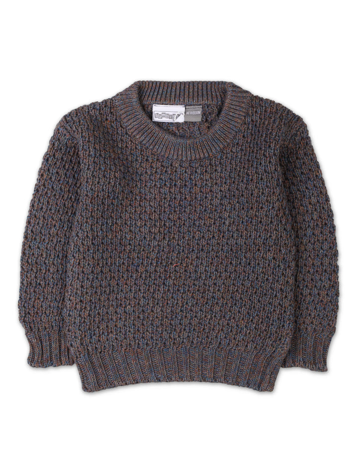 3 Pieces Newborn Knitted Winter Suit Set Bambies Charcoal at Zubaidas Pakistan