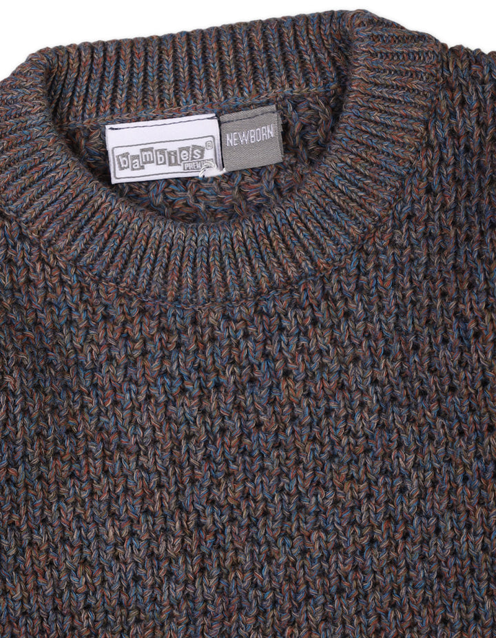 3 Pieces Newborn Knitted Winter Suit Set Bambies Charcoal at Zubaidas Best Online Baby Store in Pakistan