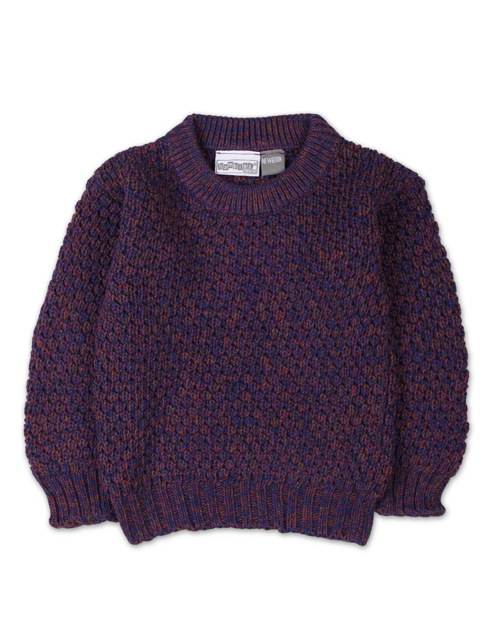 3 Pieces Newborns Knitted Winter Suit Bambies Purple at Zubaidas Pakistan