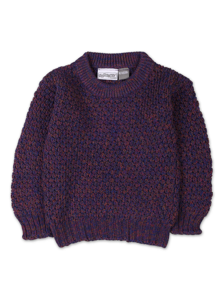 3 Pieces Newborns Knitted Winter Suit Bambies Purple at Zubaidas Pakistan